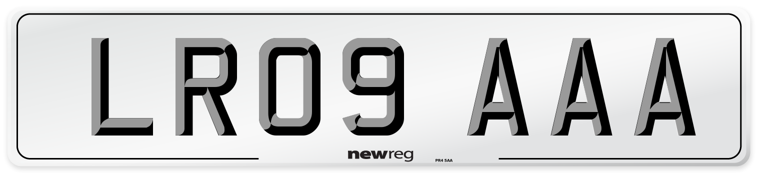 LR09 AAA Number Plate from New Reg